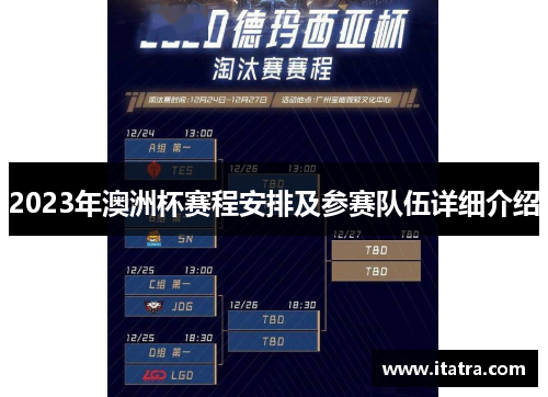 2023年澳洲杯赛程安排及参赛队伍详细介绍